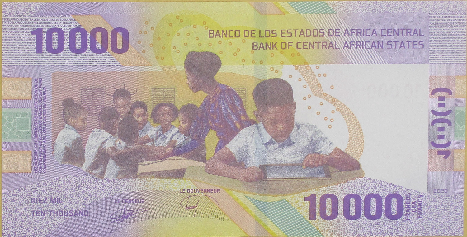 Zdjęcie do Banknot obiegowy 10000 franków CFA CEMAC