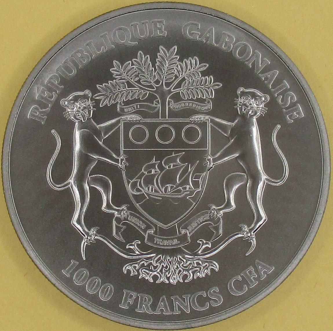 Zdjęcie do Golden Enigma The African Springbok 1000 franków CFA pokryta rutenem