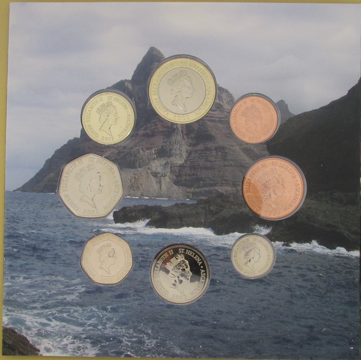 Zdjęcie do Zestaw 8 monet BU 2003 do 2006 w holderze