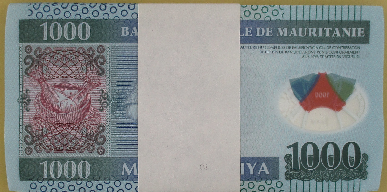 Zdjęcie do PACZKA bankowa (100szt) obiegowy 1000 ouguiya