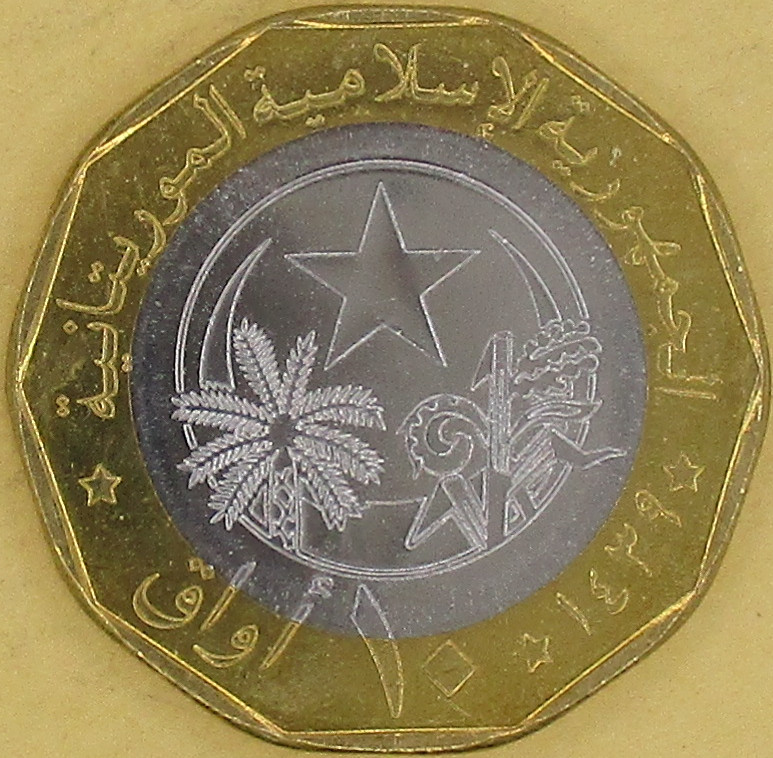 Zdjęcie do Zebu 10 ouguiya bimetal