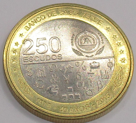 Zdjęcie do 40 lat Niepodległości i rozwoju 250 escudo bimetal