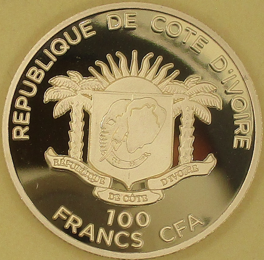 Zdjęcie do Papież Benedykt XVI Fryburg 100 franków CFA