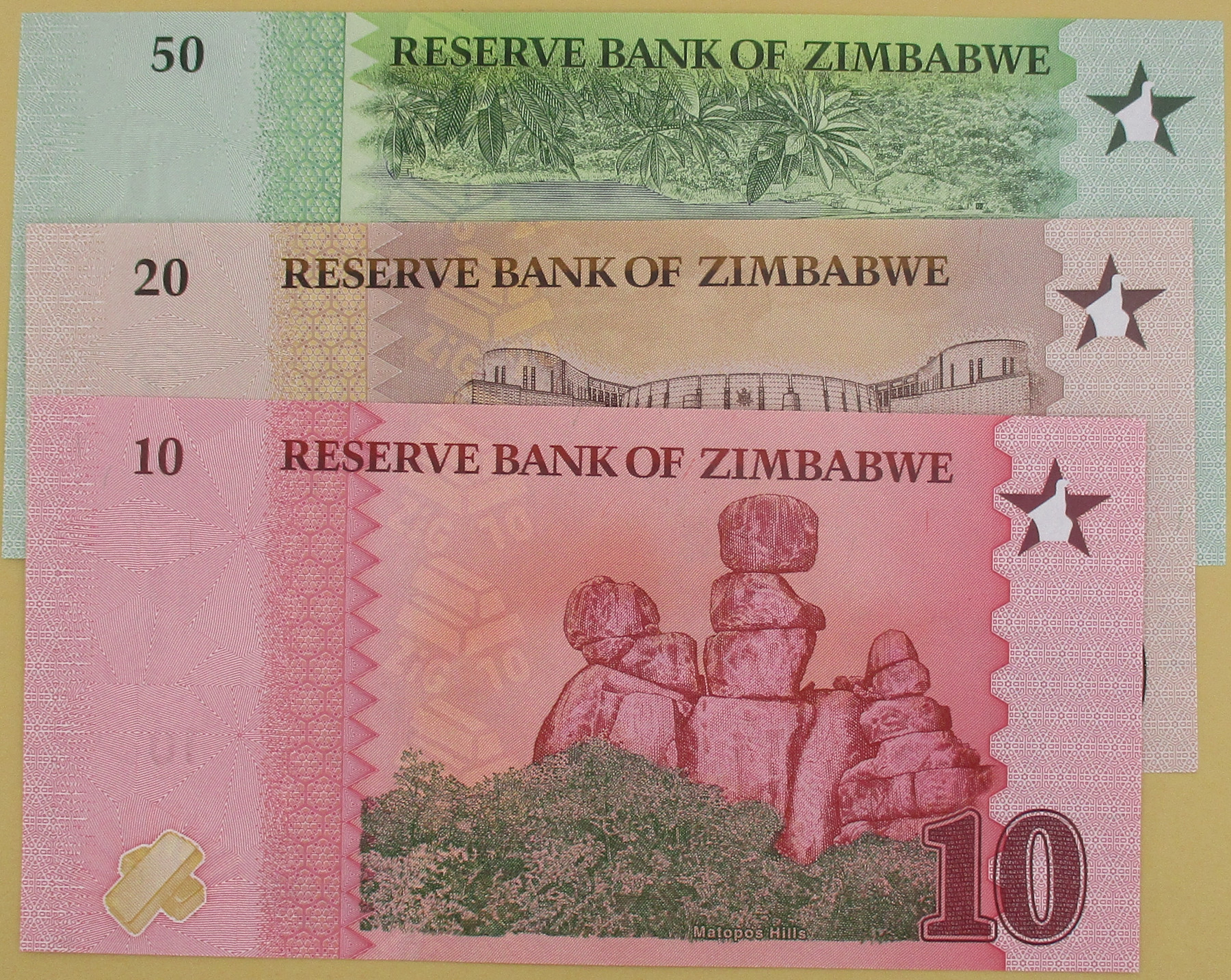 Zdjęcie do Zestaw 3 banknotów 10 20 50 Zig