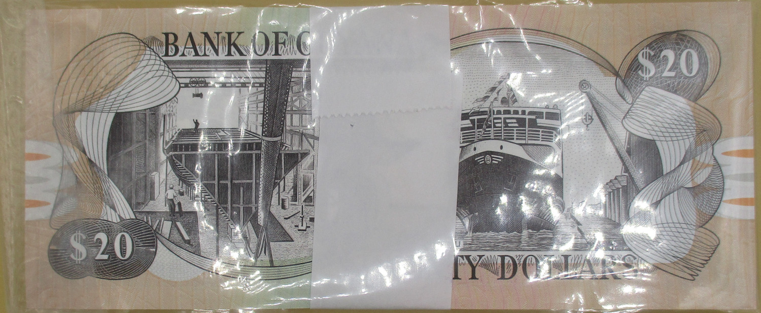 Zdjęcie do PACZKA bankowa (100szt) obiegowy 20 dolarów TDLR