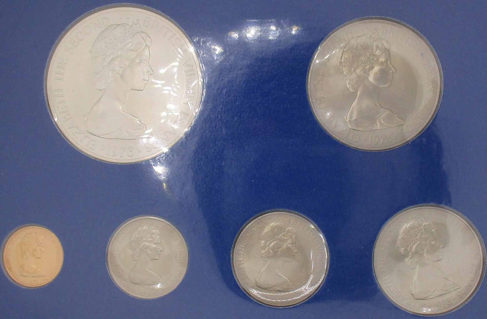 Zdjęcie do Zestaw 6 monet 1 cent do 1 dolar stempel zwykły w oryginalnym holderze