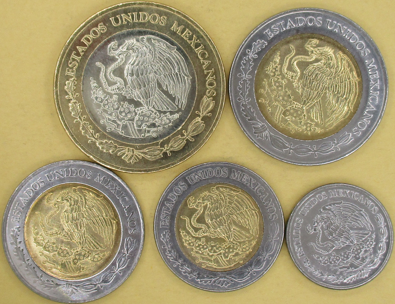 Zdjęcie do Zestaw 5 monet 50c do 10$