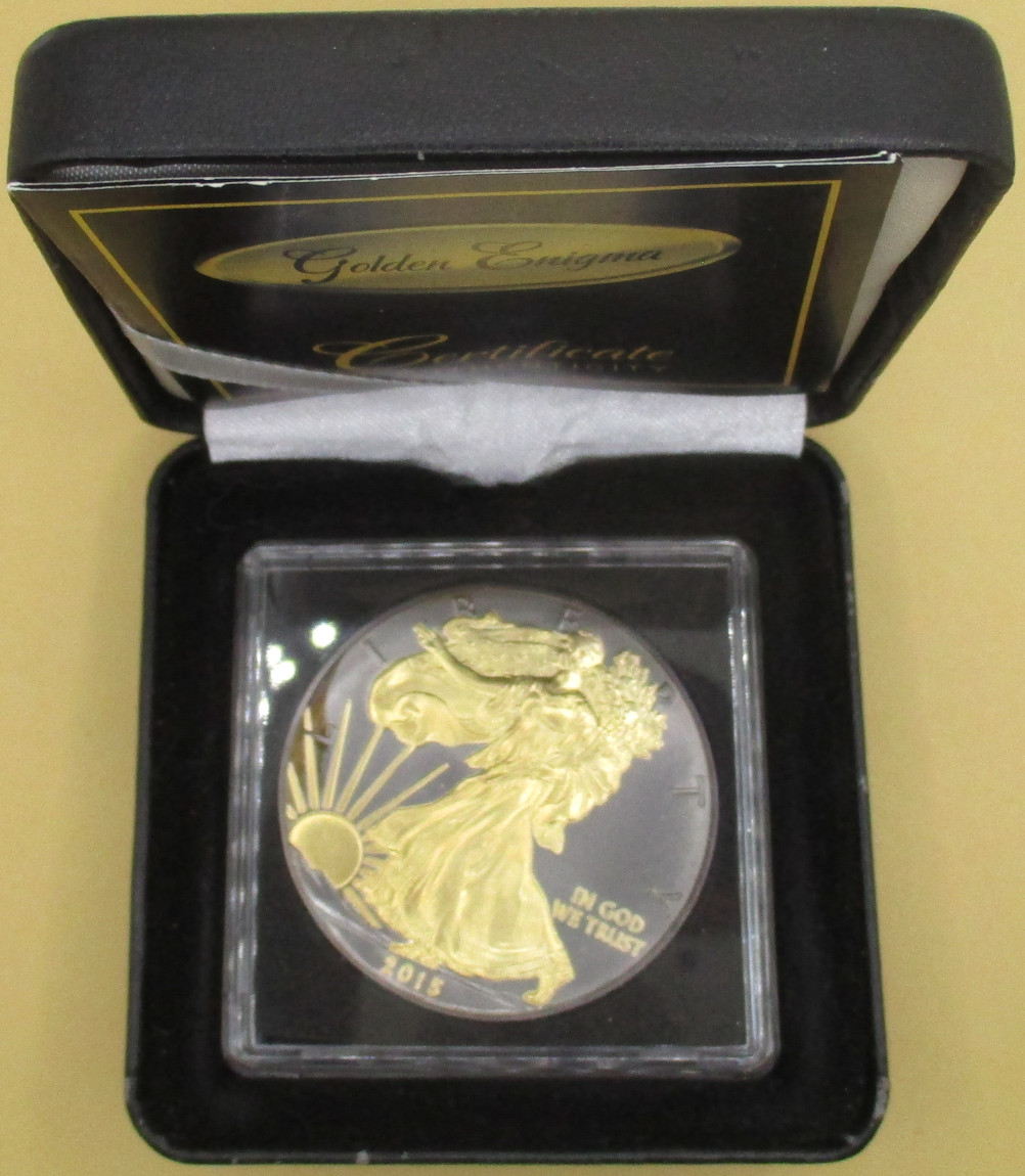 Zdjęcie do Golden Enigma Walking Liberty 1 dolar pokryta rutenem