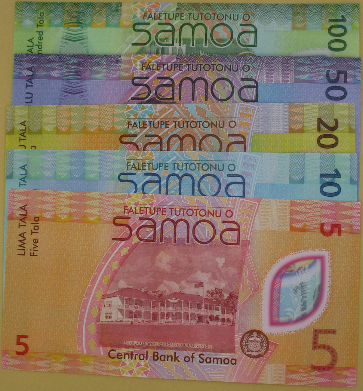 Zdjęcie do Zestaw 5 banknotów 5 10 20 50 100 tala różne roczniki