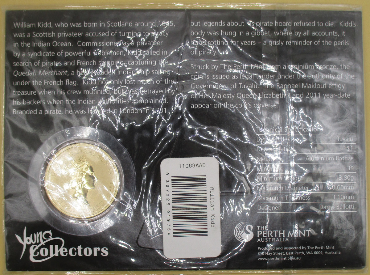 Zdjęcie do William Kidd pirat 1 dolar w blistrze
