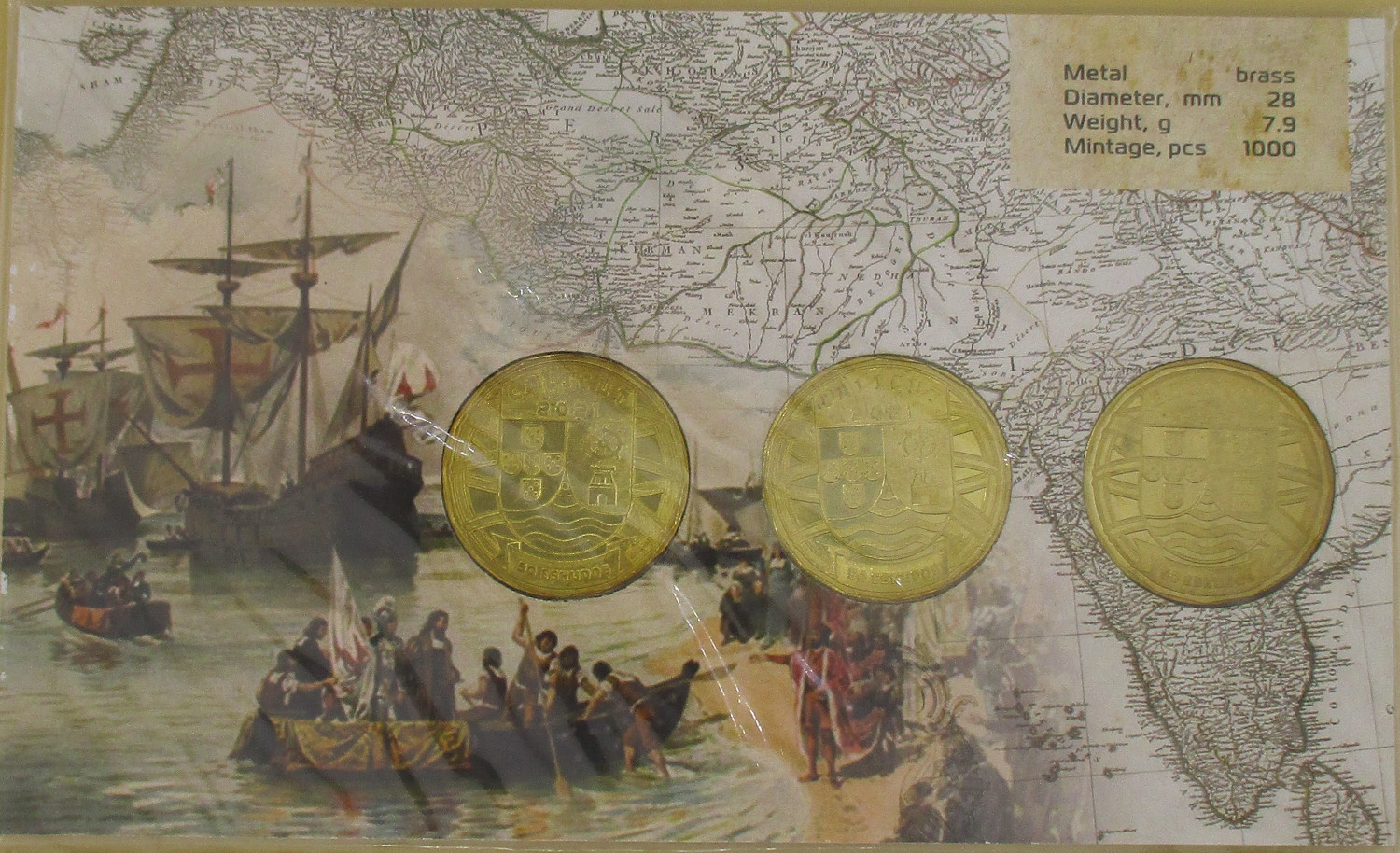 Zdjęcie do Vasco da Gama zestaw 3 monet 50 escudos