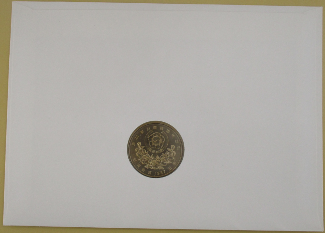 Zdjęcie do List numizmatyczny Olimpiada Seul Piłka ręczna 1000 won