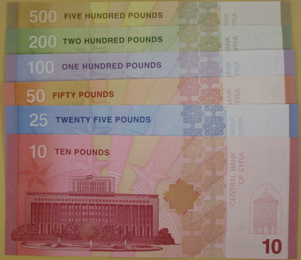 Zdjęcie do Zestaw 6 banknotów 10 do 500 funtów