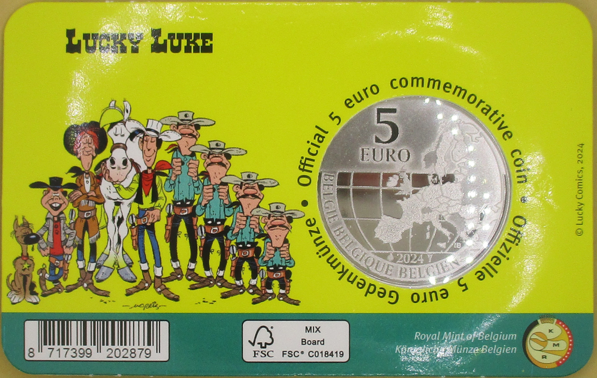 Zdjęcie do Lucky Luke 5 euro w blistrze wersja kolorowa