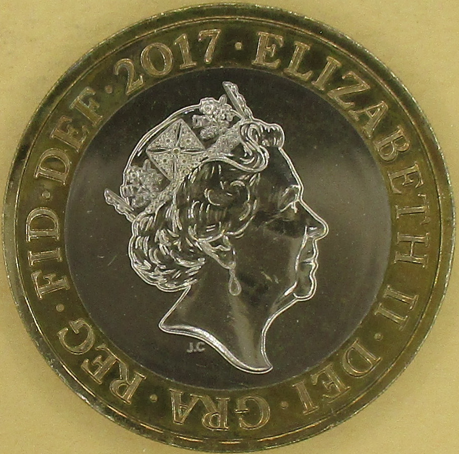 Zdjęcie do Jane Austen 2 funty bimetal