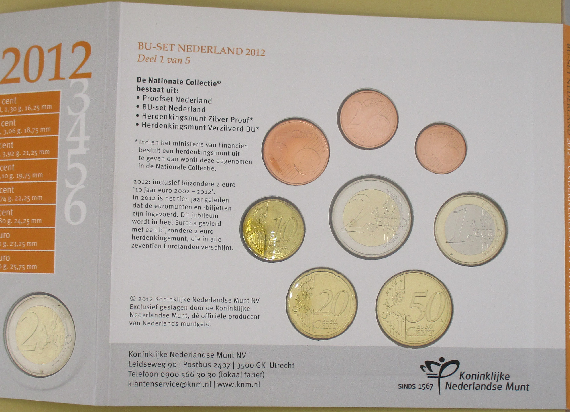 Zdjęcie do Zestaw 9 monet euro w holderze