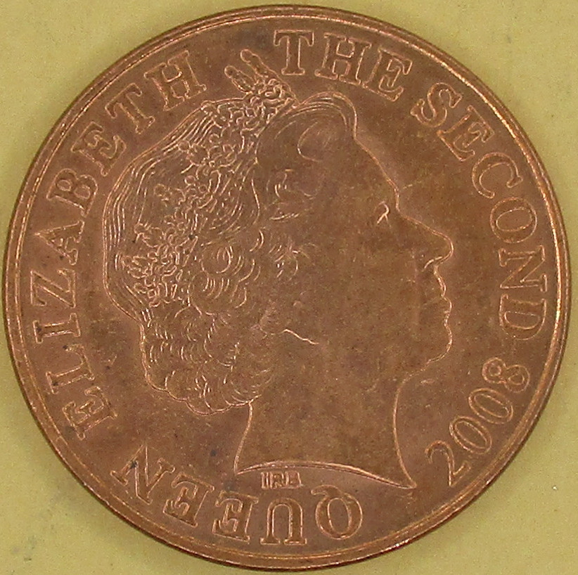 Zdjęcie do Saint Helier obiegowe 2 pensy losowy rocznik moneta z obiegu