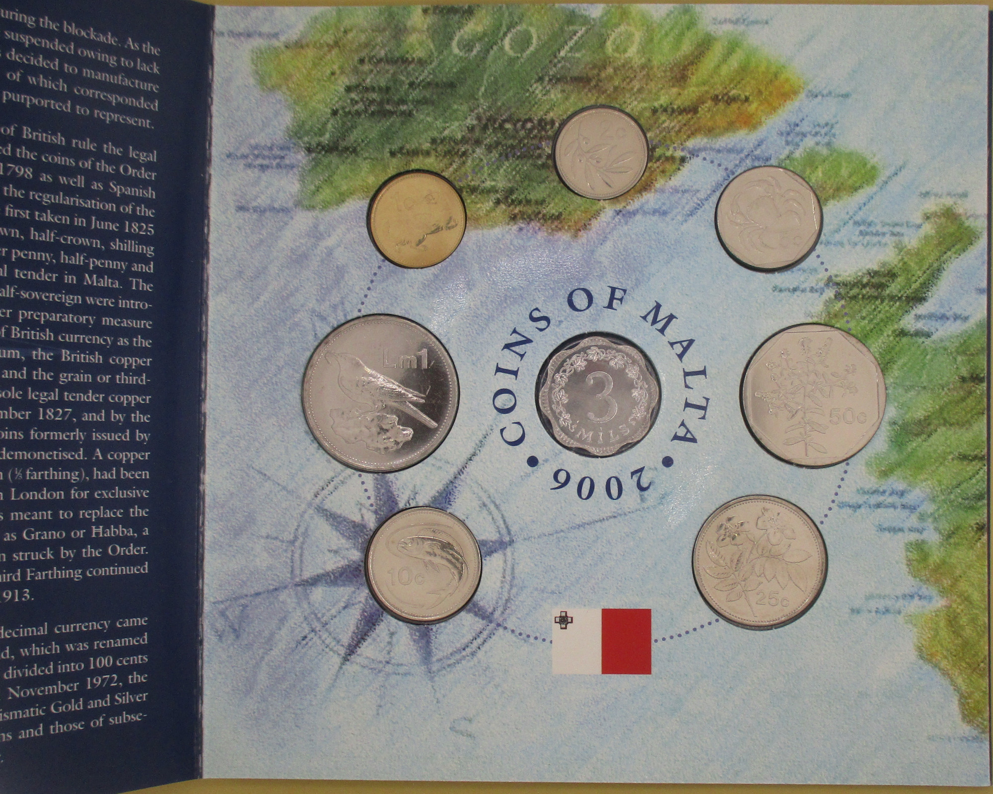 Zdjęcie do Zestaw 8 monet 1 cent do 1 lira