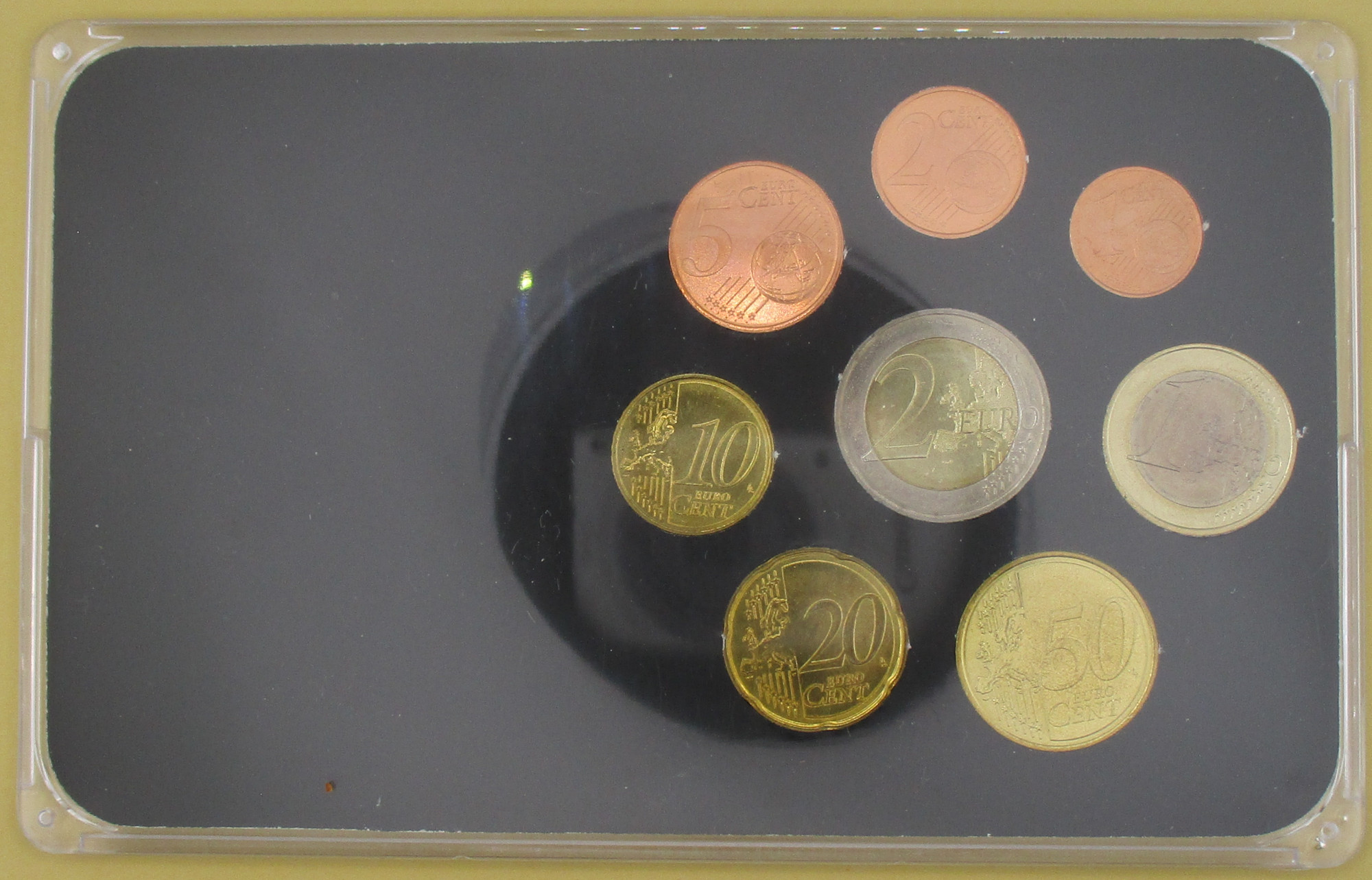 Zdjęcie do Zestaw 8 monet 1 cent do 2 euro kolorowe