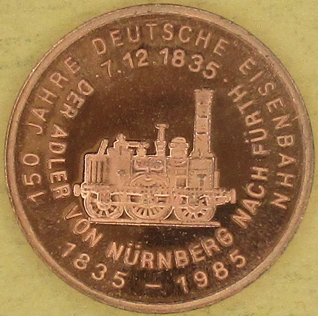 Zdjęcie do 150 lat niemieckiej kolei KNIEBIS 1868 medal