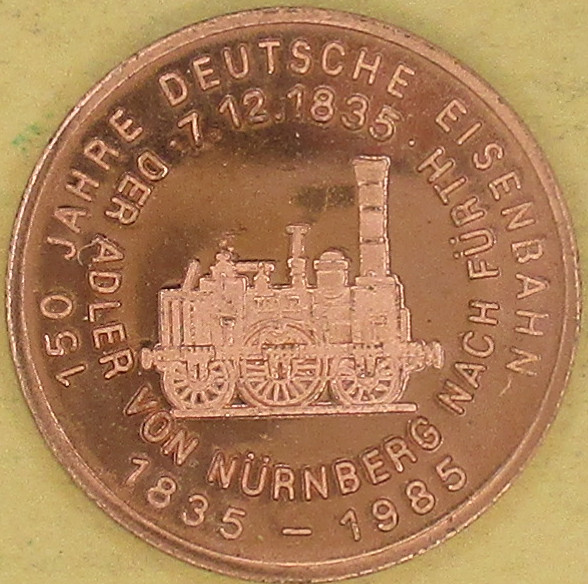 Zdjęcie do 150 lat niemieckiej kolei NEUENSTADT 1889 medal