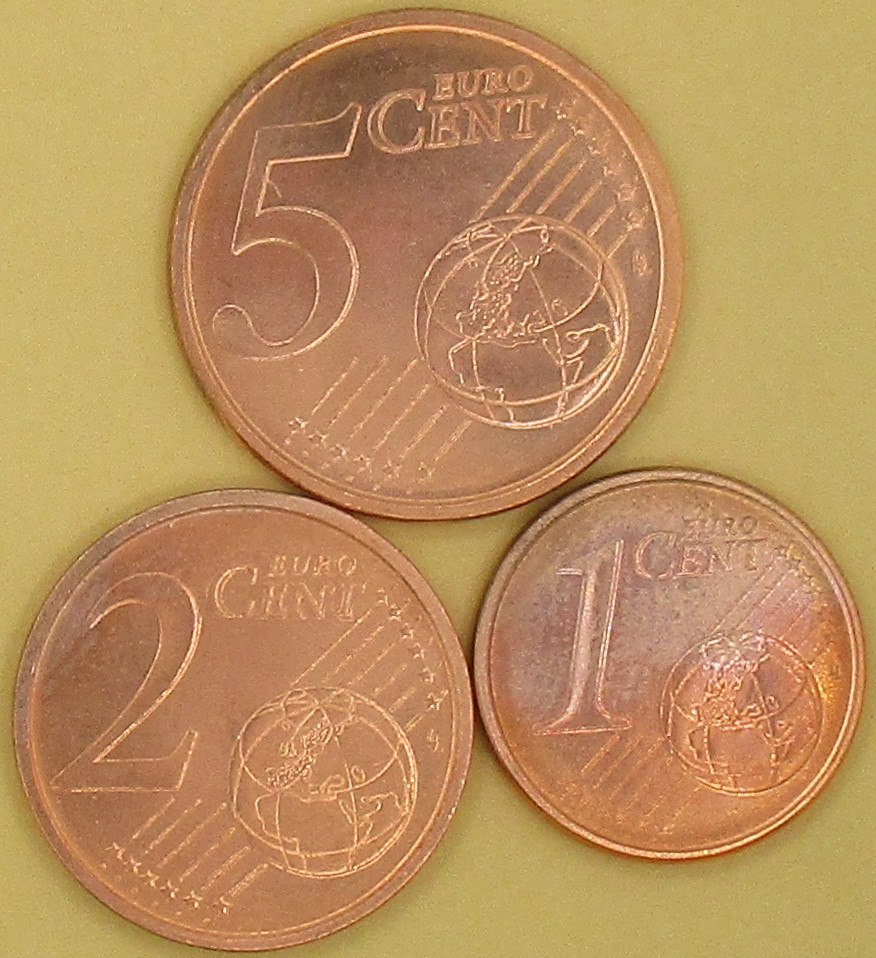 Zdjęcie do Zestaw 3 monet 1 2 5 centów