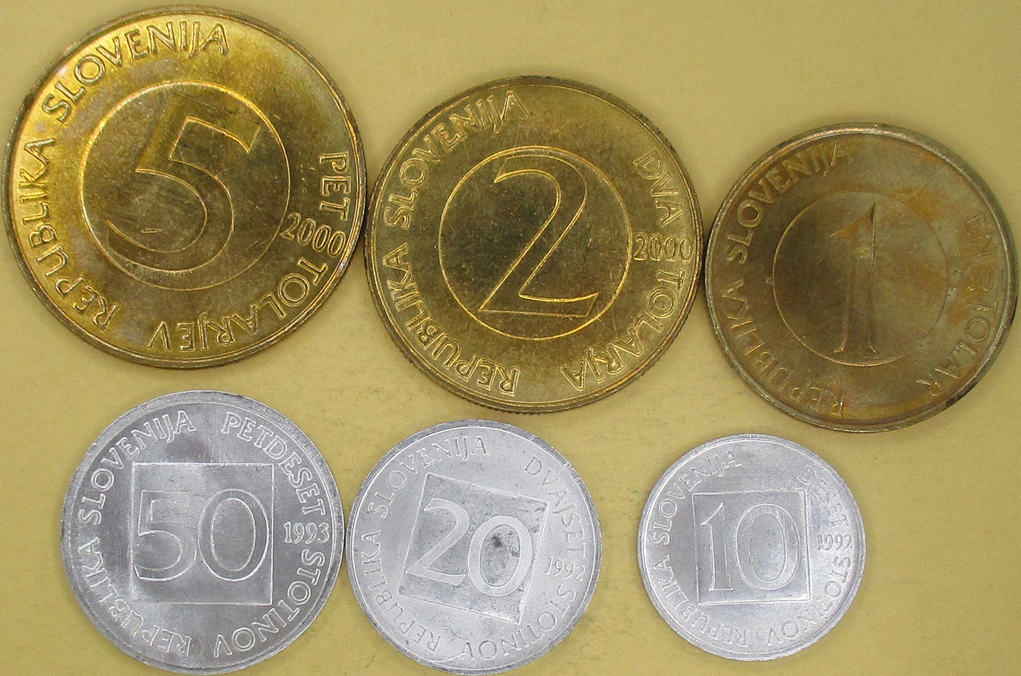 Zdjęcie do FAO Zestaw 6 monet 10 stotinów do 5 tolarów 1992 do 2001