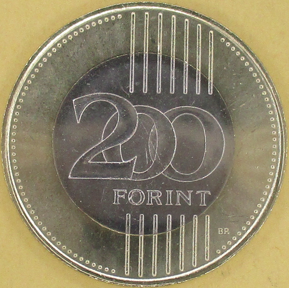 Zdjęcie do 200 leciee Węgierskiej Akademii Nauk 200 forintów bimetal