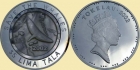 TOKELAU 2002 Chrońmy walenie - płaskorzeźba w masie perłowej 