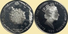 BRYTYJSKIE WYSPY DZIEWICZE 1985 Złoty krzyż 20 dolarów 