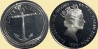 BRYTYJSKIE WYSPY DZIEWICZE 1985 Kotwica 20 dolarów 