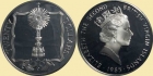 BRYTYJSKIE WYSPY DZIEWICZE 1985 Złota monstrancja 20 dolarów 