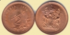 RODEZJA 1970 Obiegowe 0.50 centa 