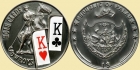 PALAU 2010 Hole cards - król trefli król kier 