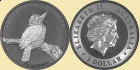 AUSTRALIA 2010 Moneta bulionowa - Australian kookaburra 1 oz 999 silver 