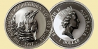 AUSTRALIA 1997 Moneta bulionowa - Australian kookaburra 1 oz 999 silver 