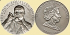 WYSPY COOKA 2010 Martin Luther King wersja wklęsła 5 dolarów 
