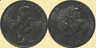 WYSPY COOKA 2000 Moneta okolicznościowa 5 cents FAO 