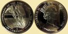 GIBRALTAR 1994 First step on the moon 25 rocznica 1 crown 