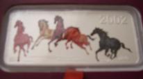 MONGOLIA 2002 Biegnące konie 