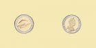 TRISTAN DA CUNHA 2008 Delfiny bimetal 25 pence 