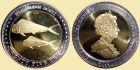 TRISTAN DA CUNHA 2011 Ryby bimetal 25 pence Nightingale Island 