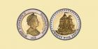 TRISTAN DA CUNHA 2008 Statek bimetal 25 pence Stoltenhoff Island 
