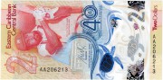 WSCHODNIE KARAIBY 2023 Polimer 40 lecie banku 2 dolary 