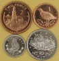GIBRALTAR 2003 Zestaw 4 monet obiegowych 