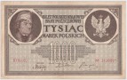 POLSKA 1919 Krajowa Kasa Pożyczkowa seria majowa 1000 marek polskich serja G 