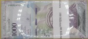 WENEZUELA 2017 PACZKA bankowa (100szt) obiegowy 1000 bolivares 