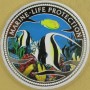 PALAU 2001 Marine Life Protection Angelfish 5 dolarów 