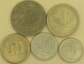 BRAZYLIA Zestaw 5 monet 10 centavos do 2 cruzeiro z 1945 do 1955 