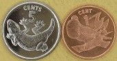 KIRIBATI Zestaw 2 monet 1 i 5 centów 